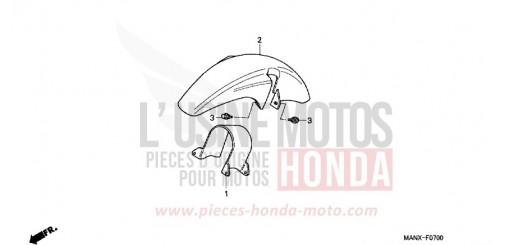 FRONT FENDER/ FRONT DISK COVER NX650X de 1999